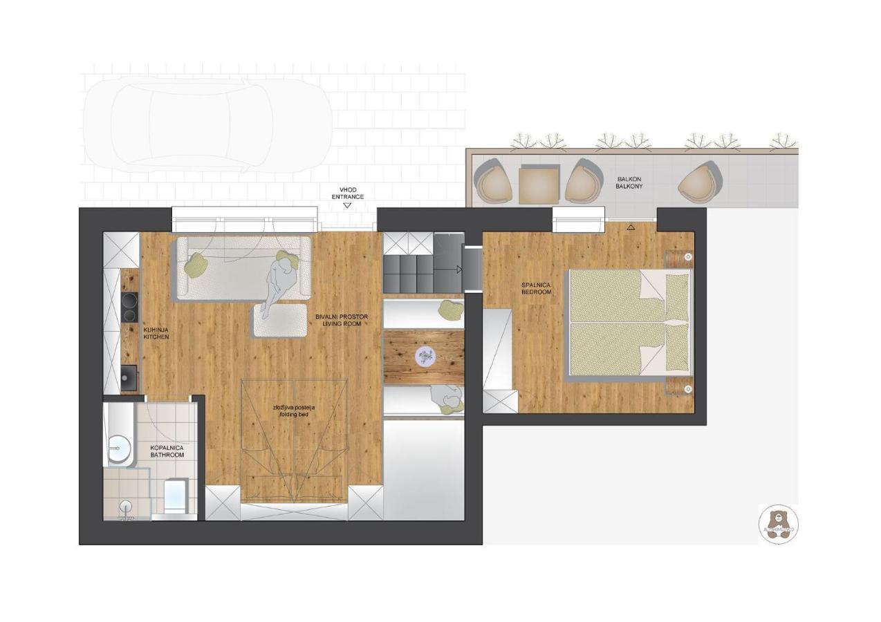 Apartma J.E.Z. Bohinj ภายนอก รูปภาพ